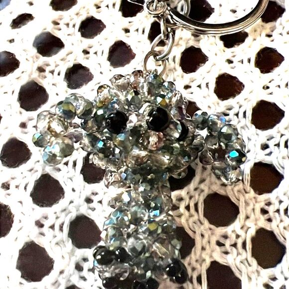 Crystal Bead Dog Keychain/Purse Charm - New Without Tags - Picture 7 of 8